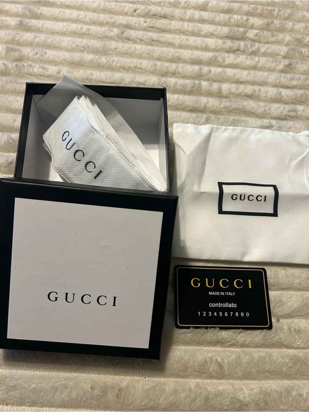 Gucci Brown GG Supreme Canvas Belt with Black Interlocking G Buckle